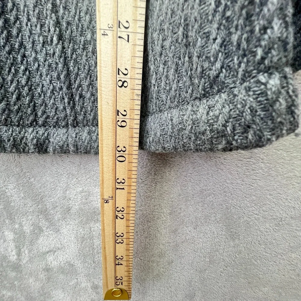 Guess Gray Wool Blend Cape Coat Poncho Batwing Sleeve Button Front Hidden Zipper